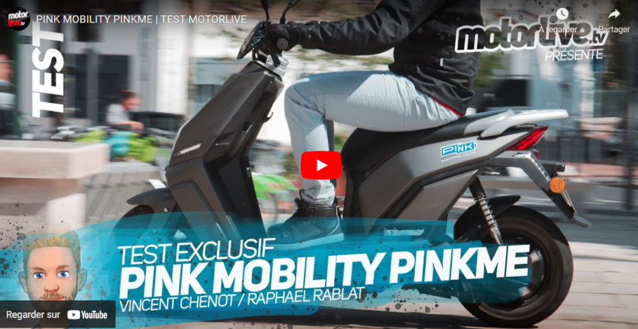 Le scooter urbain 50cc Pink Me est testé par Motor live